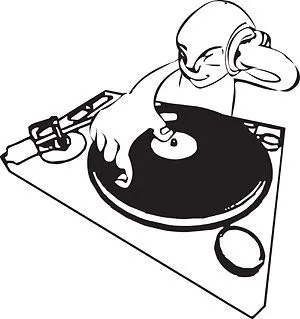 Ilustraciones de la figura de DJ vector de material Free Download