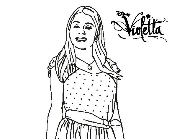 Image gallery for : violetta disney channel para colorear