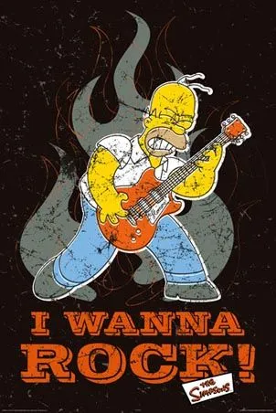 Image - Lghr16694 i-wanna-rock-homer-simpson-poster.jpg - Wikisimpsons