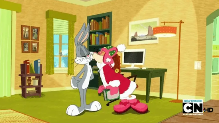 Image - Lola kisses Bugs.png - The Looney Tunes Show Wiki - The ...