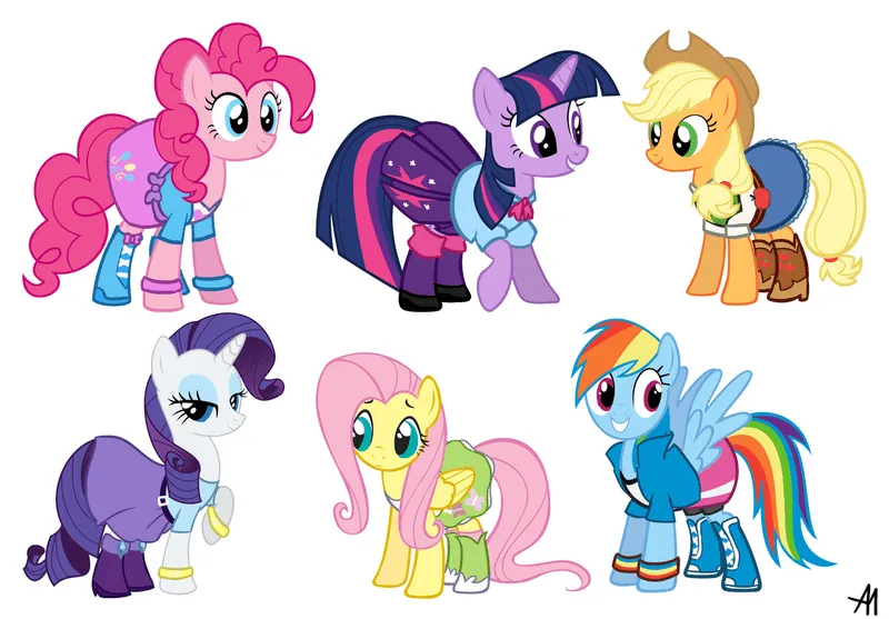 Image - My Little Pony Equestria Girls in human outfits.png - My ...