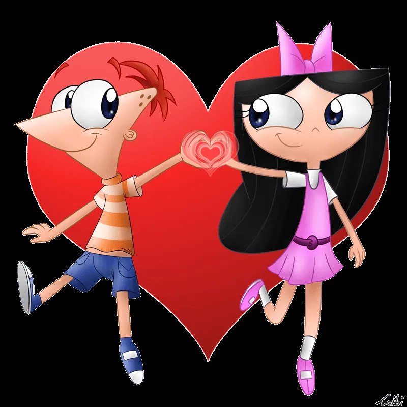 Image - Phineas and Isabella - Power of Love, by Leibi97.png ...