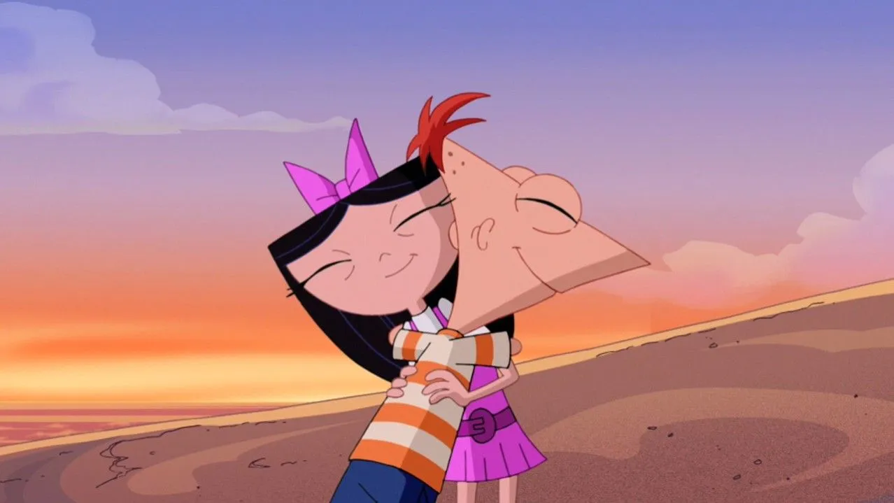 Image - Phineas and Isabella hugging.jpg - Phineas and Ferb Wiki ...