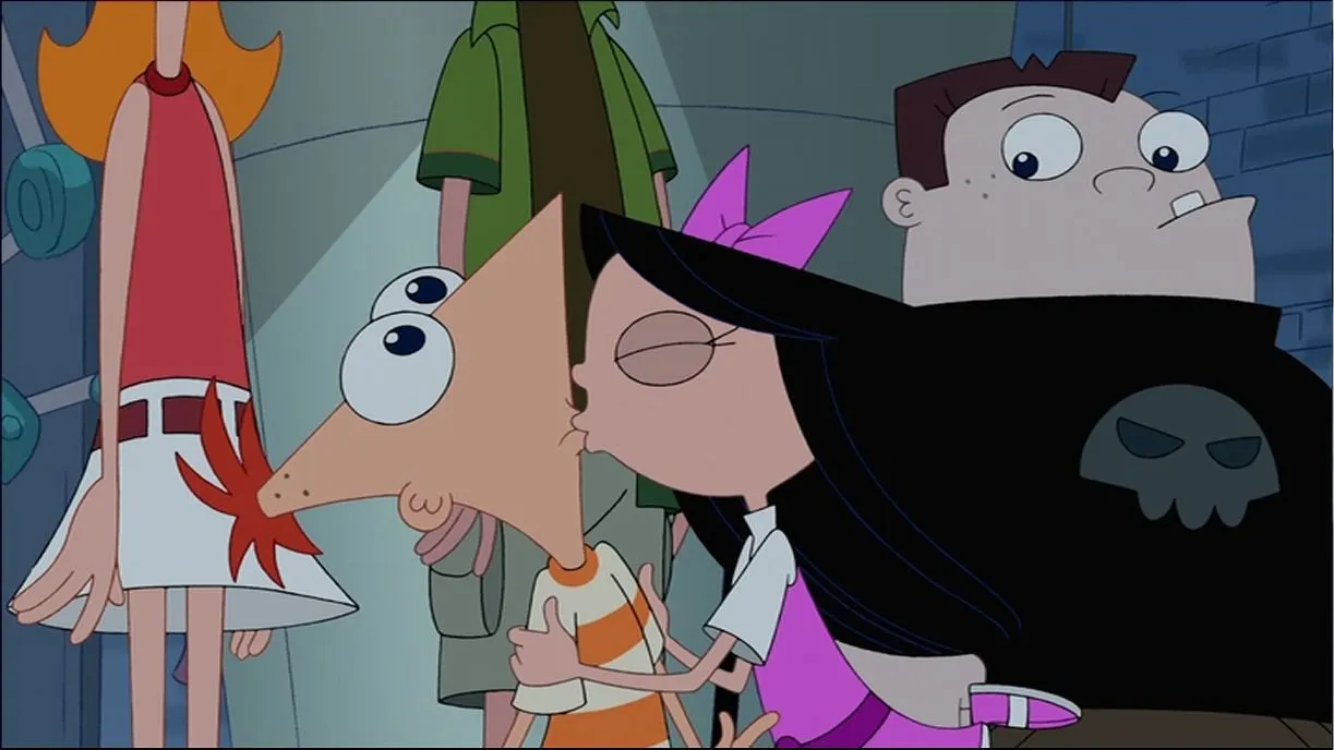 Image - Phineas and Isabella kissing.jpG - DisneyWiki