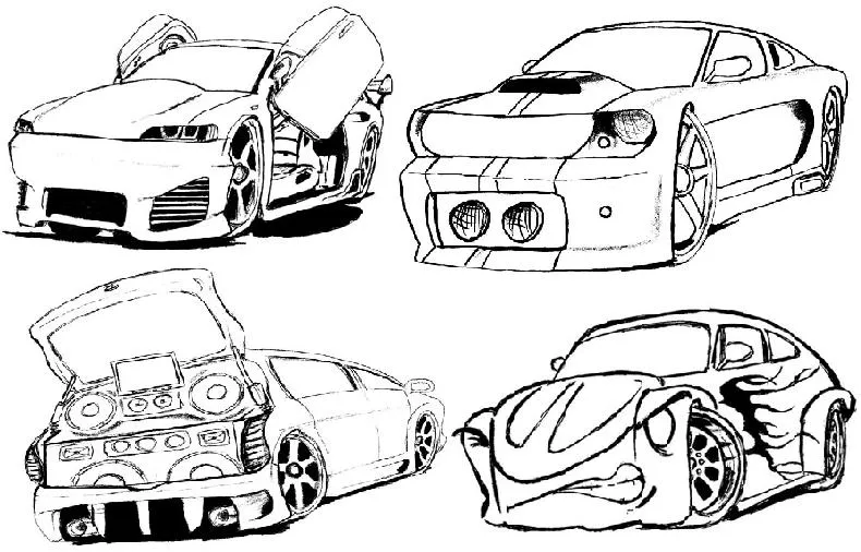 Image SEO 4: Desenhos de carros