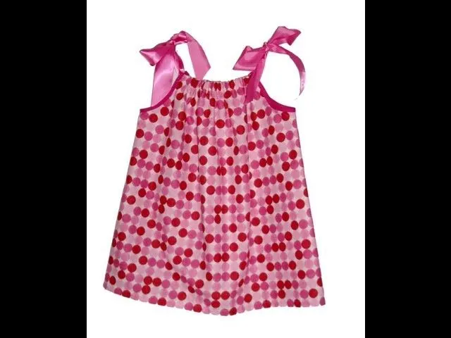 Como hacer un vestido con una funda de almohada para niñas y mamas ...