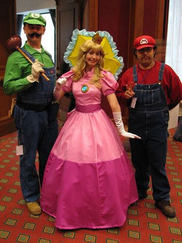  ... imagem muito mais pela princesa Peach do que pelos irmãos Mario