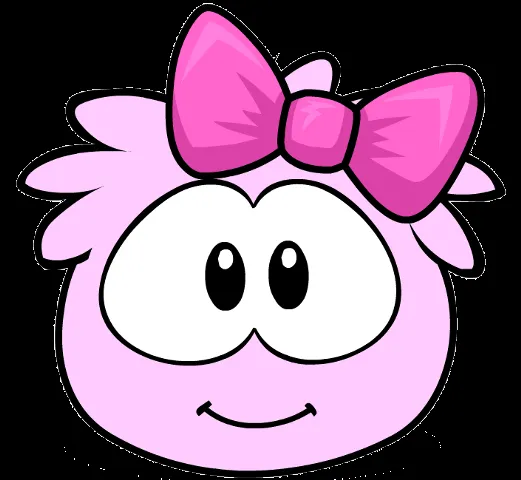 Imagen - 521px-Pink Puffle with Pink Bow.PNG - Club Penguin Wiki