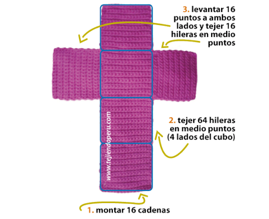 Cubos o bloques para armar - Tejiendo Perú...