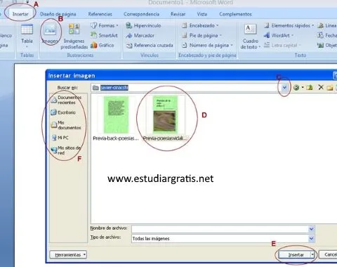 Imagen, captura de pantalla de Microsoft office Word 2007 en donde se ...