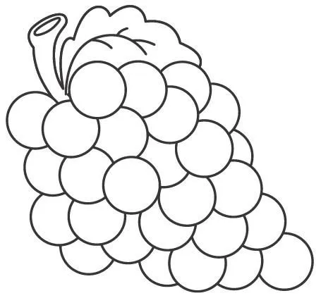 Dibujos para colorear uvas infantiles - Imagui
