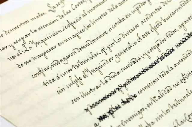 En la imagen, detalle de la copia manuscrita del primer decreto de ...