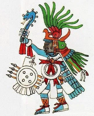 imagen del dios huichilobos de los aztecas