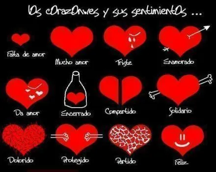 imagen para facebook - los corazones y sus sentimientos ~ blusidetv