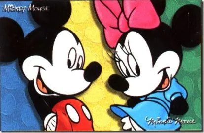 Minnie Mouse y Mickey Mouse enamorados dibujo - Imagui
