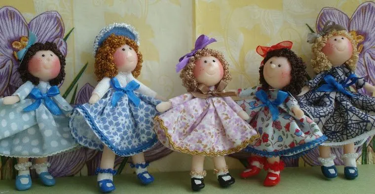 Tumima Dolls: Amelies, muñecas tiernas, con las caritas pintadas y un ...