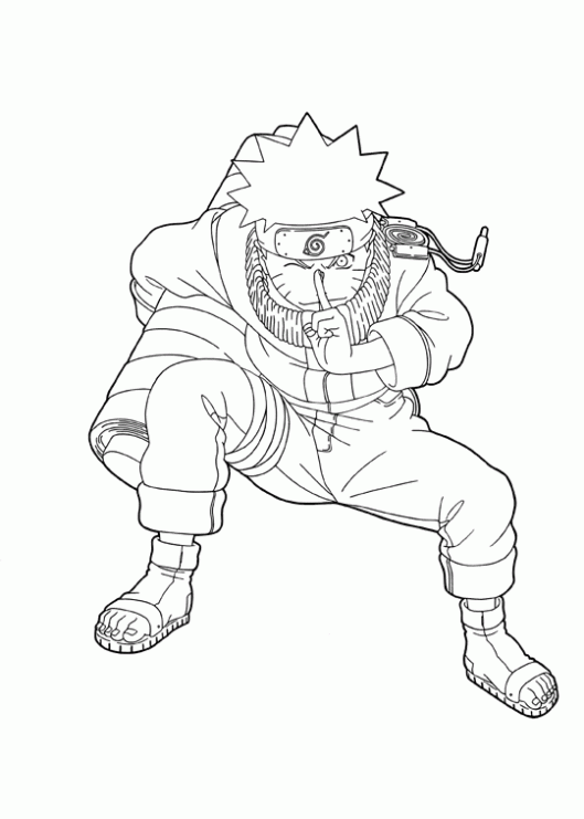 Dibujo de Naruto para colorear. Dibujos infantiles de Naruto ...