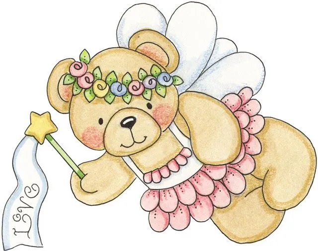 Imagen osos hadas para imprimir-Imagenes y dibujos para imprimir