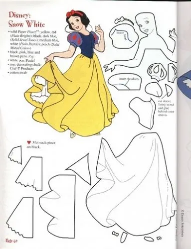 Imagen patrón para blanca nieves - grupos.