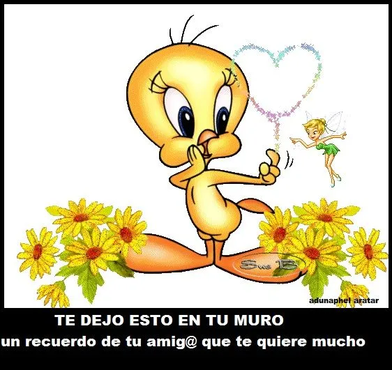 Imagen de piolin con frases de amor - Imagui