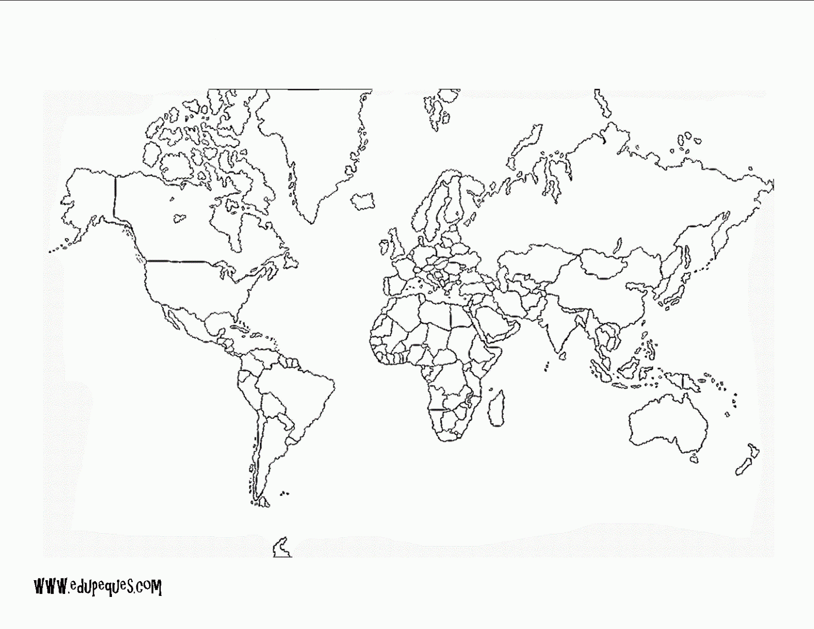 Imagen de un planisferio sin nombres - Imagui