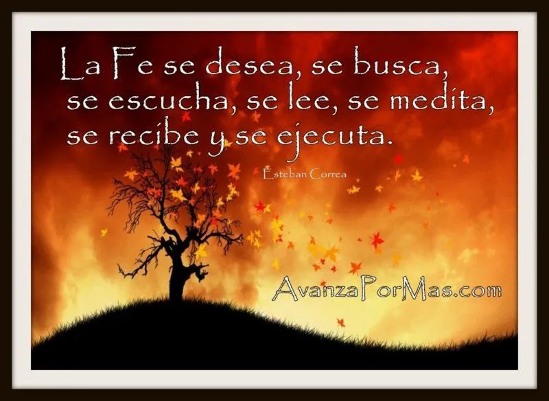 IMAGEN) "La Fe se Desea, se Busca, se Escucha, se Lee, Se medita ...