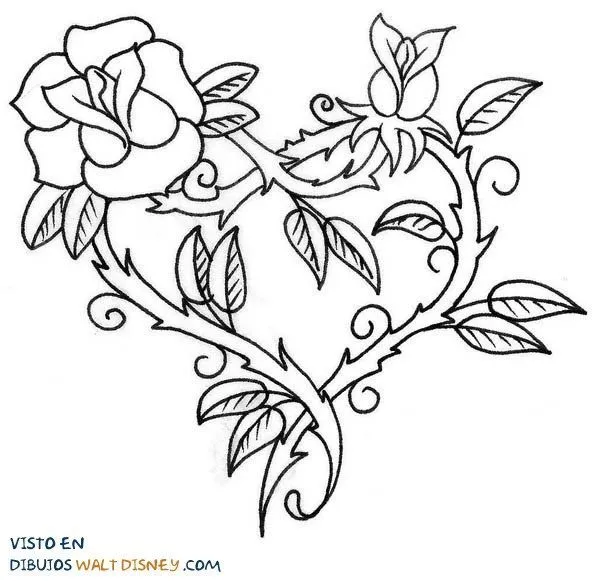 Imagen relacionada | Rose coloring pages, Heart coloring pages, Love coloring pages