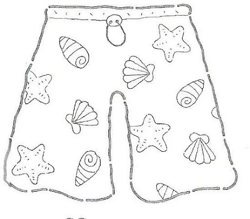 Imagen de ropa para colorear - Imagui