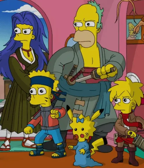 Imagen - Los Simpsons anime.png - One Piece Wiki