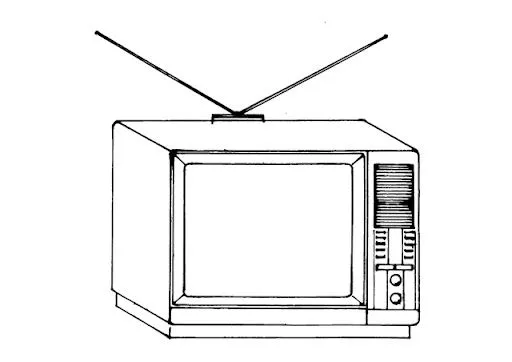 Dibujos de un televisor para colorear - Imagui