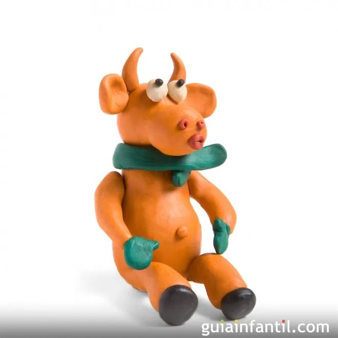 Imagen de vaca de plastilina - Animales de granja de plastilina ...