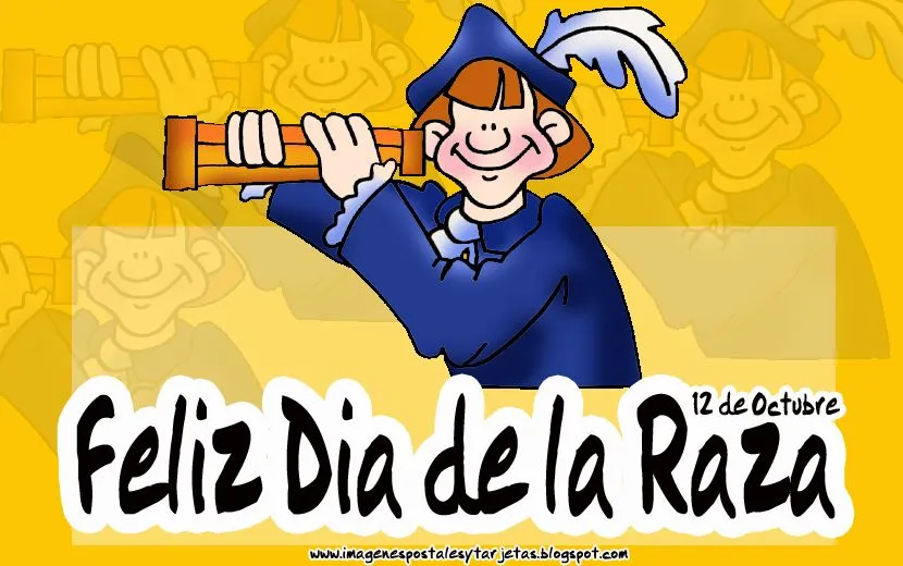 Imagenes del 12 de Octubre dia de la raza o Hispanidad | Dibujos ...