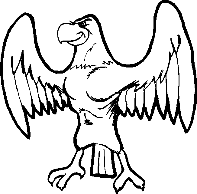 Dibujo águila colorear - Imagui