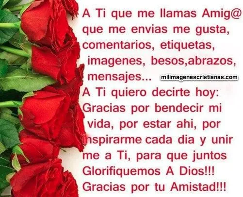 Imágenes cristianas: Gracias por tu amistad!