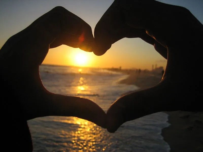 Imagenes de Amor y Amistad: Atardecer en la Playa