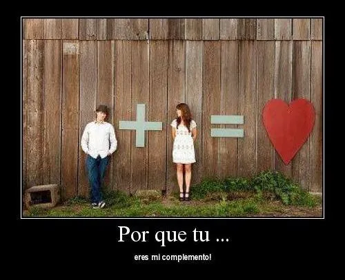 Imágenes de amor “Eres mi complemento” | Imagenes Tiernas ...