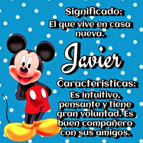 Imagenes de amor con el nombre javier - Imagui