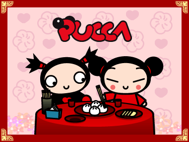 Imagen tierna de pucca y garu Imagenes de amor de Pucca