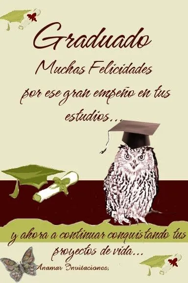 Mensajes para invitaciónes de graduación - Imagui