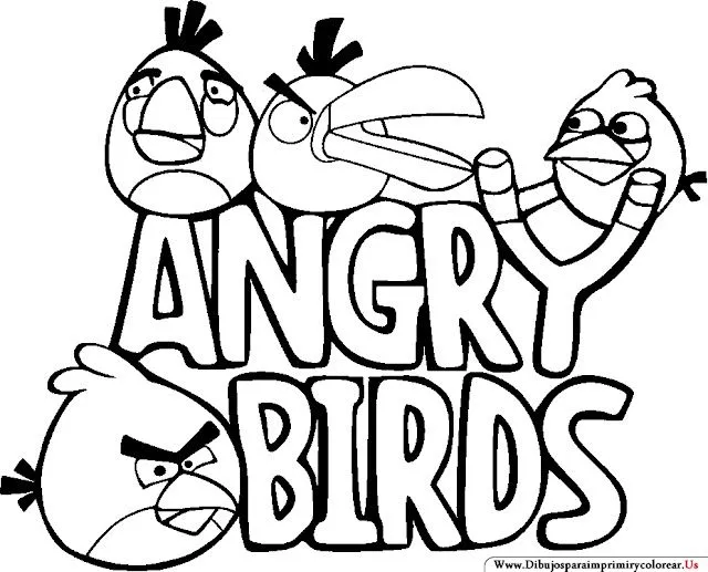 Imagenes de Angry Birds para Imprimir y Colorear - Dibujos Para ...