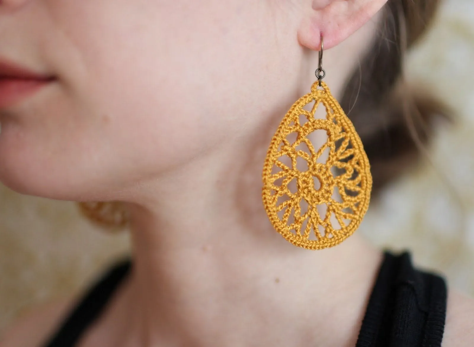 Imágenes de aretes a crochet - Imagui