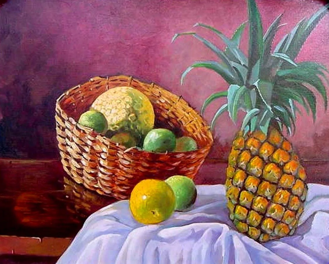 Paisajes y Bodegones en Pintura: Óleo: cuadros frutas tropicales ...