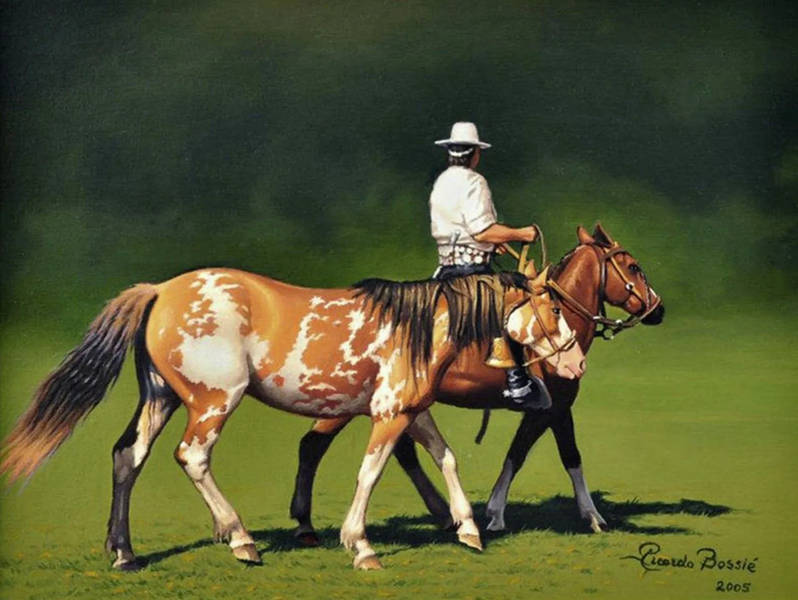 Imágenes Arte Pinturas: Cuadros de Paisajes con Caballos