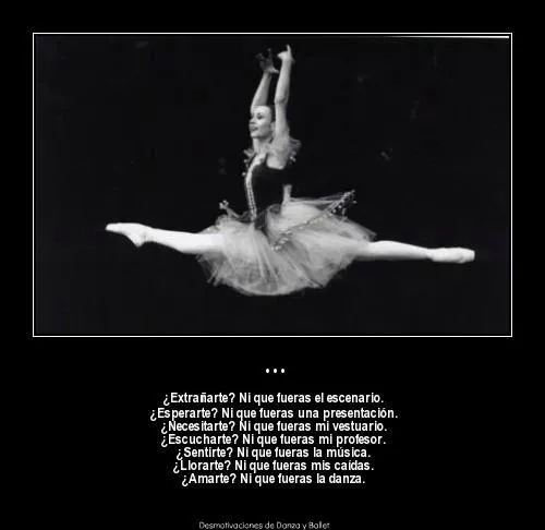 Frases de bailarinas de ballet - Imagui