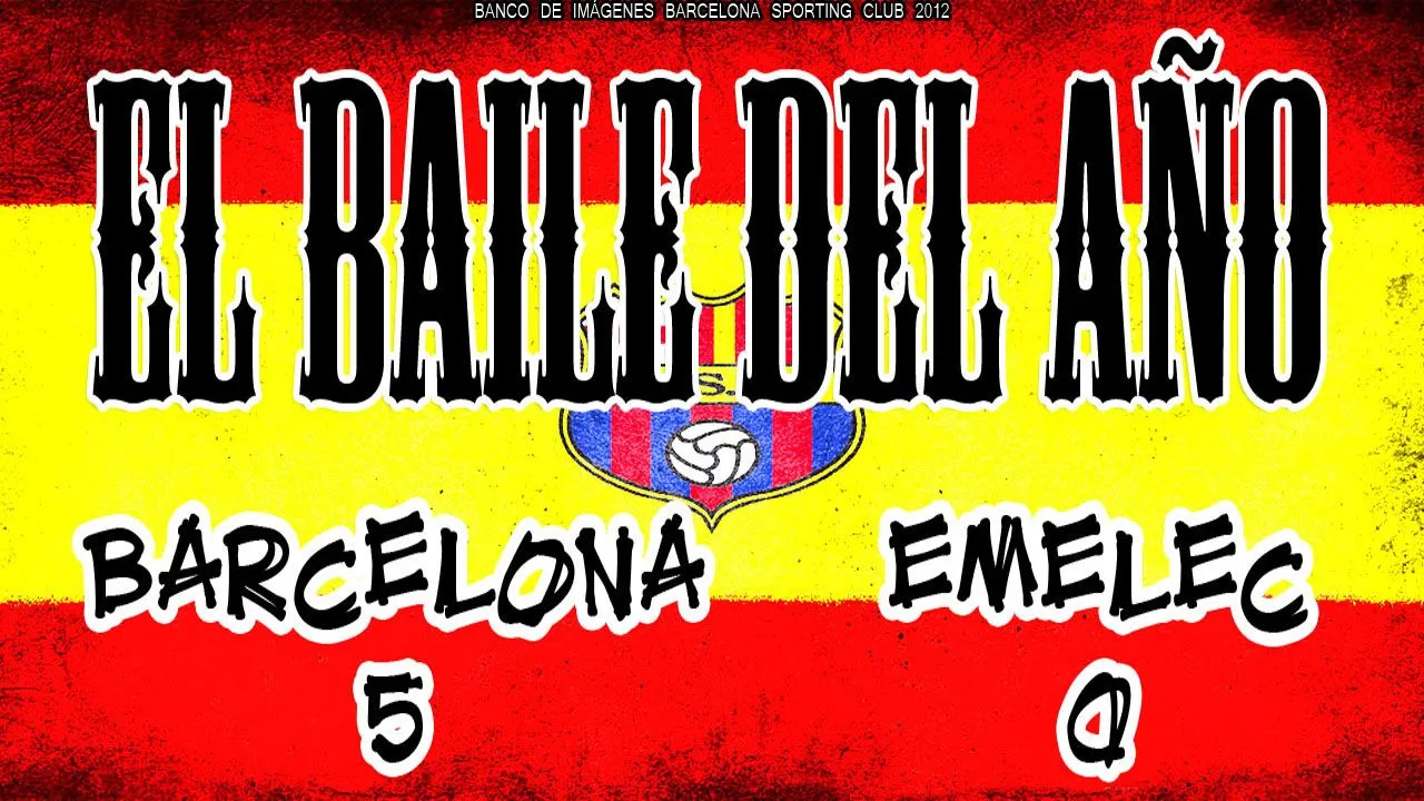 Imagenes de barcelona: EL BAILE DEL AÑO, BARCELONA 5 EMELEC 0