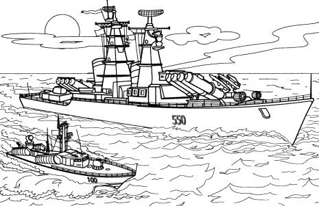 Dibujos de barcos de guerra para colorear - Imagui