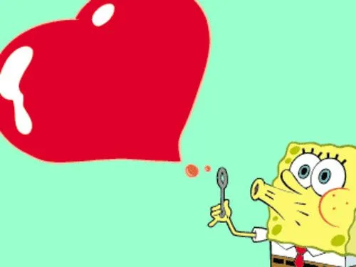 Bob Esponja enamorado con frases - Imagui