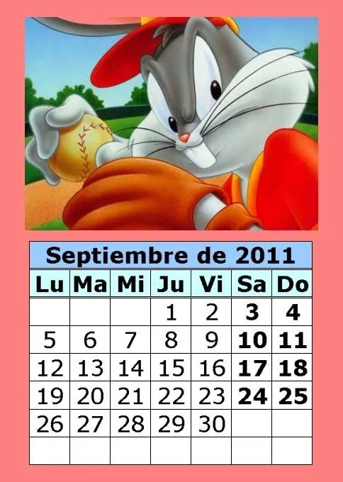 Calendario de dibujos animados de 2011 (3ª parte) : Calendarios ...