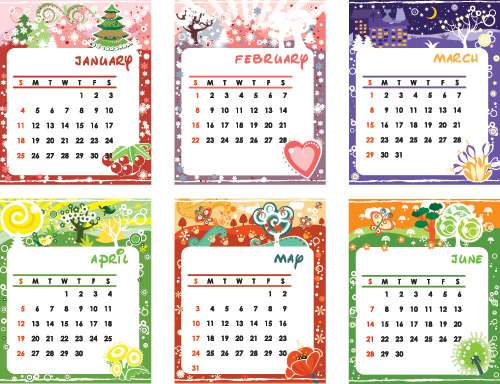 Vectores de Calendarios 2011 Descargar Gratis