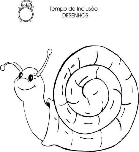 Dibujo de caracoles para colorear - Imagui